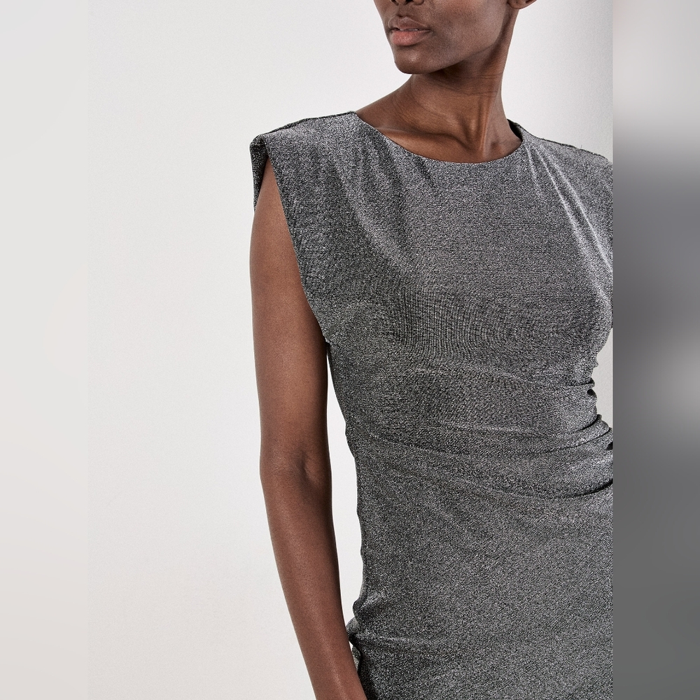 Sparkle Ruched Mini Dress - Picture 5 of 5